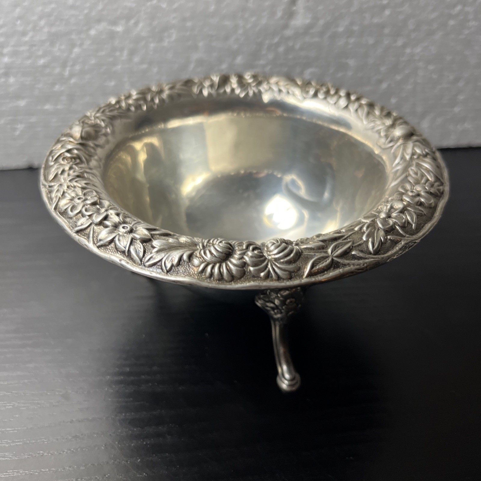 S. KIRK & SON STERLING SILVER 5”W By 2.5”H BOWL. EXCELLENT CONDITION 135 GRAMS
