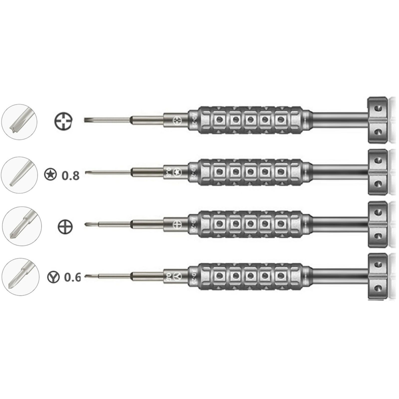 4 in 1 Mobile Phone Repair Opening Tools Kit Screwdriver for iPhone Smart Phone;