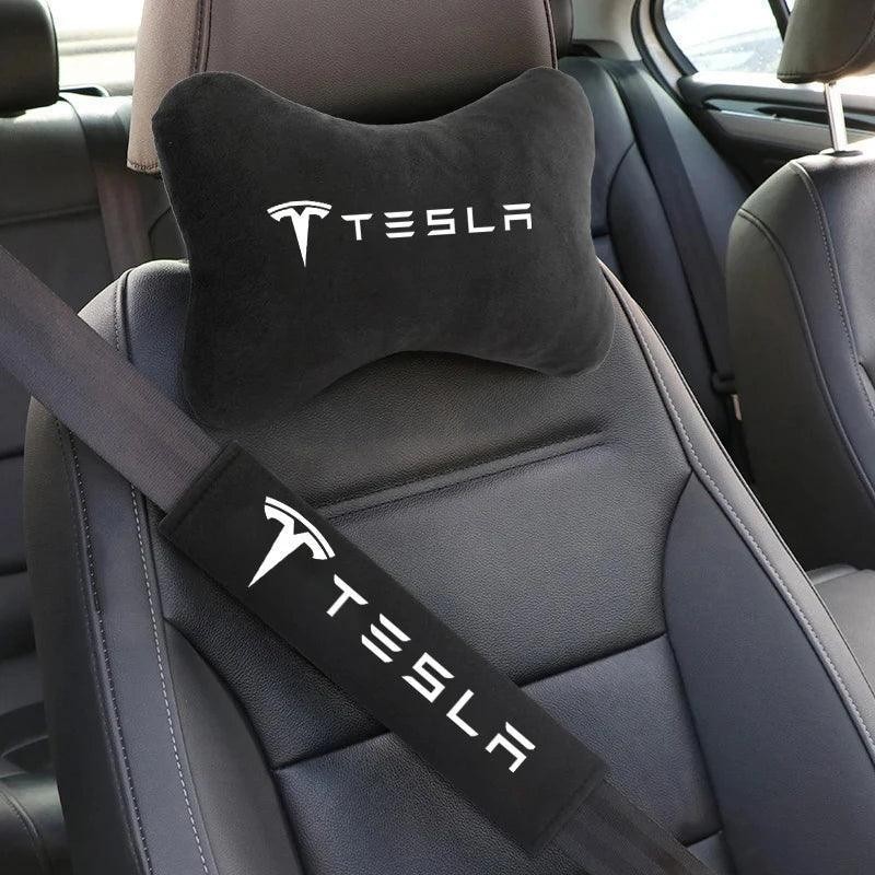 Tesla Neck Pillow & Seat Belt Shoulder Pad