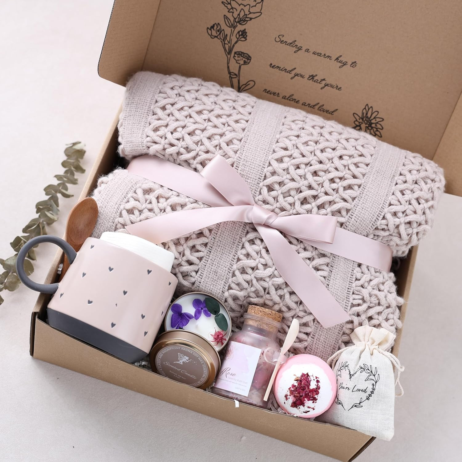 Thinking of You Gift Baskets for Women -Brithday Gift,Best Friend/Sister Gifts,/