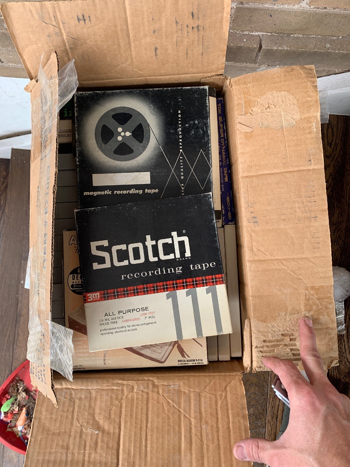 Vintage Used 1/4 Tape On Reels