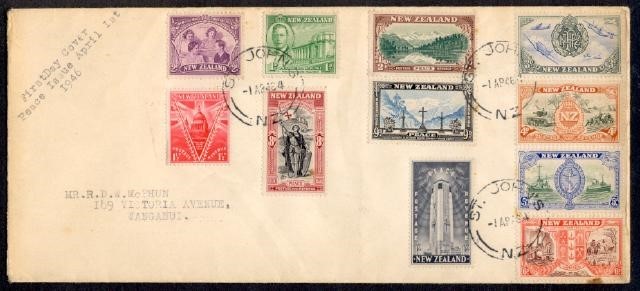 NEW ZEALAND 1946 PEACE ISSUE FDC
