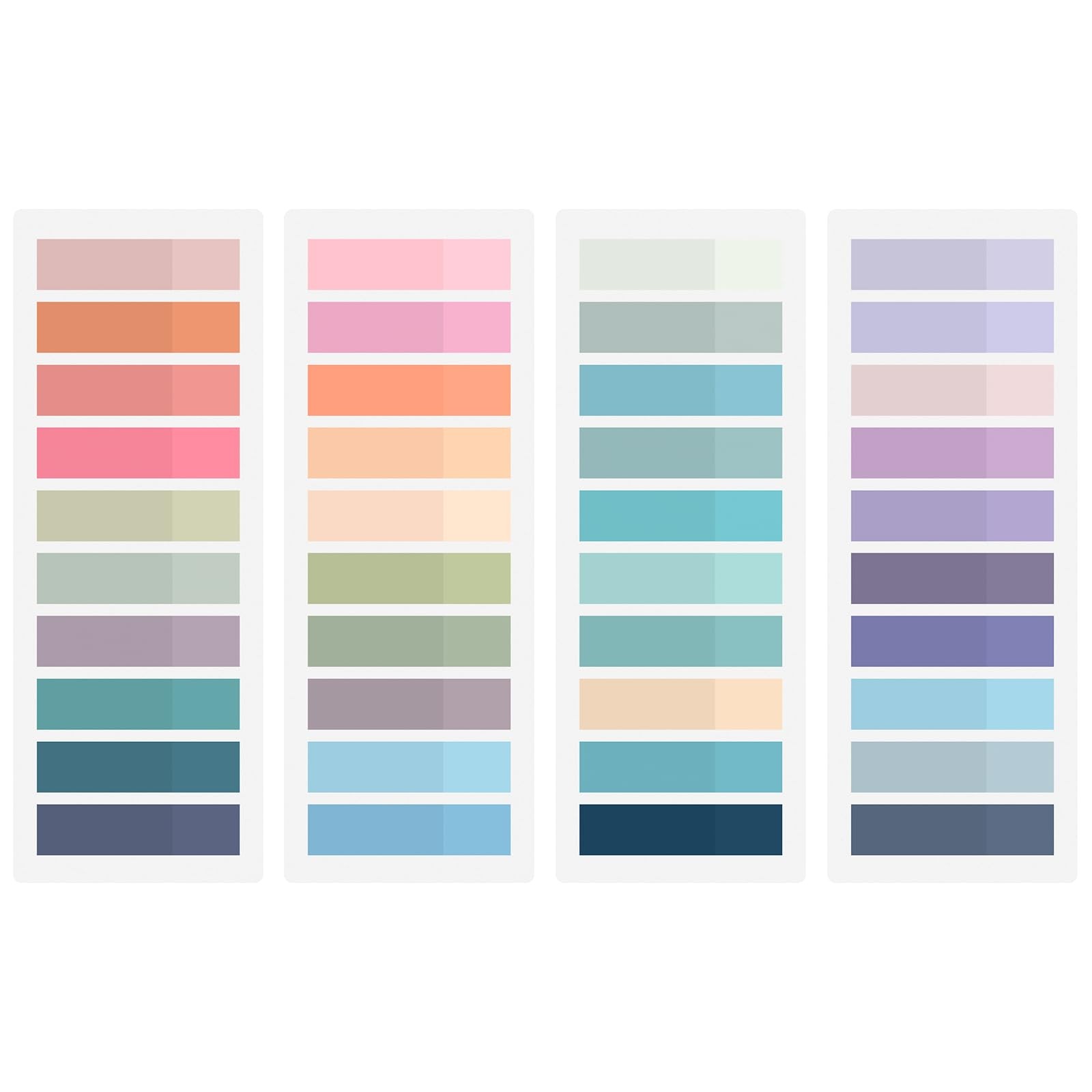 BukSuk 800Pcs Books Tabs for Annotating, 800-Pcs, Morandi Colors 