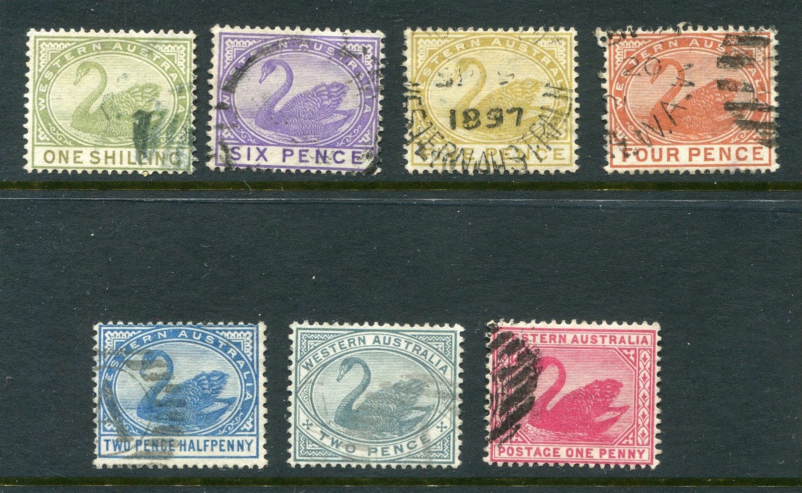 Western Australia #62-68 Swan Complete Set [Used]
