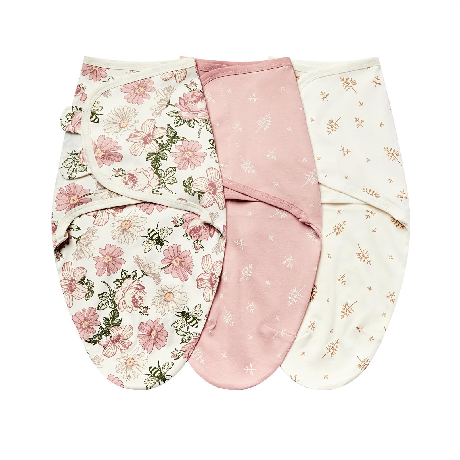 insular Baby Swaddle Wrap, Blanket for Small(0-3 Month), Floral 