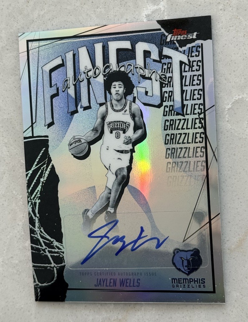 2025-26 Topps Finest - Finest Autographs Refractor #FAU-JW Jaylen Wells Auto