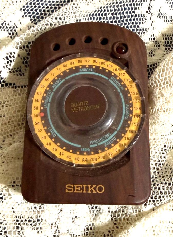 Rare Brown Seiko Metronome Model SQ44 Tested Works Great