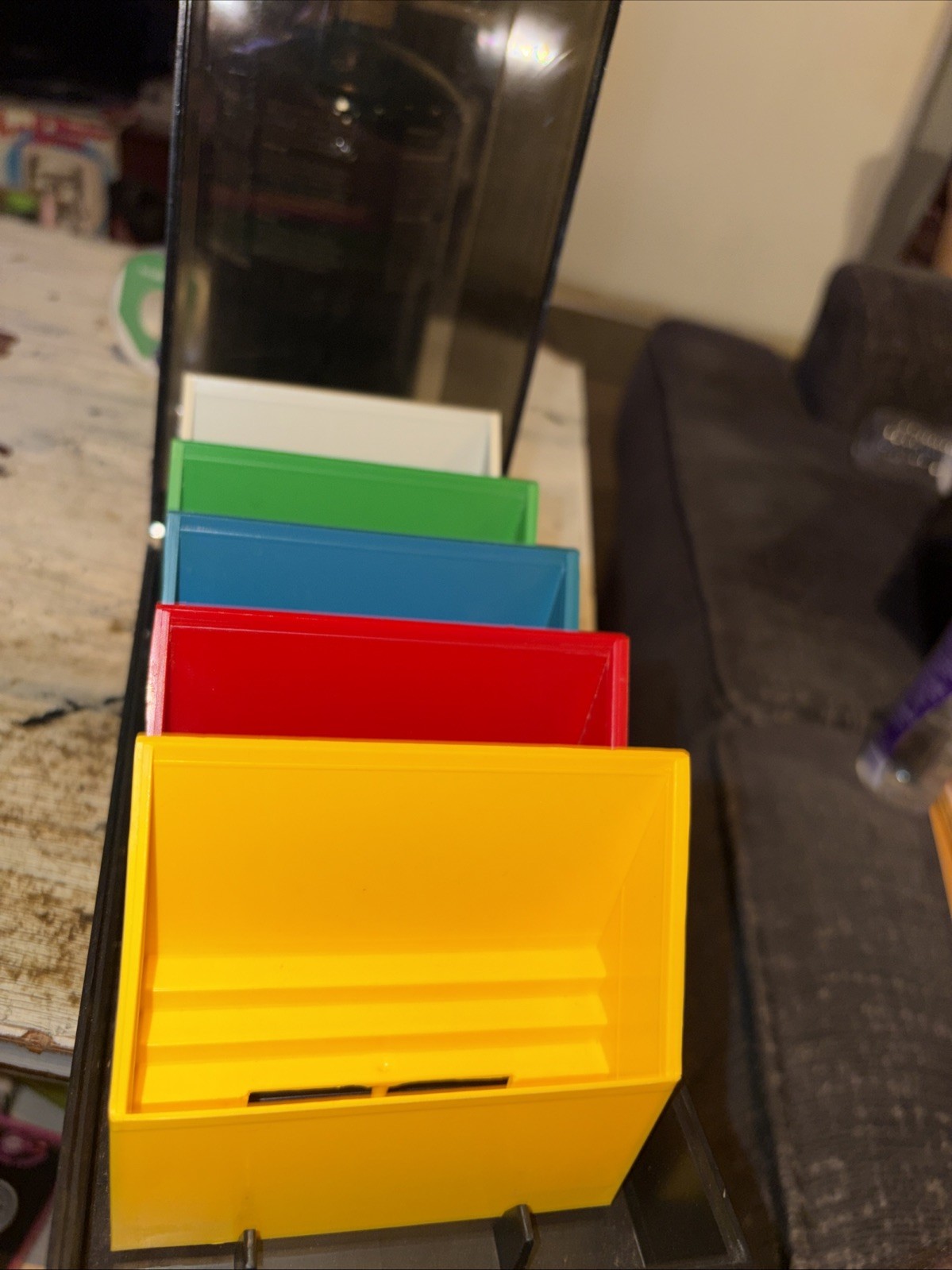 Vintage SRW MICRODEX/50 3.5" Floppy Disk Diskette Holder Organizer • Color Coded