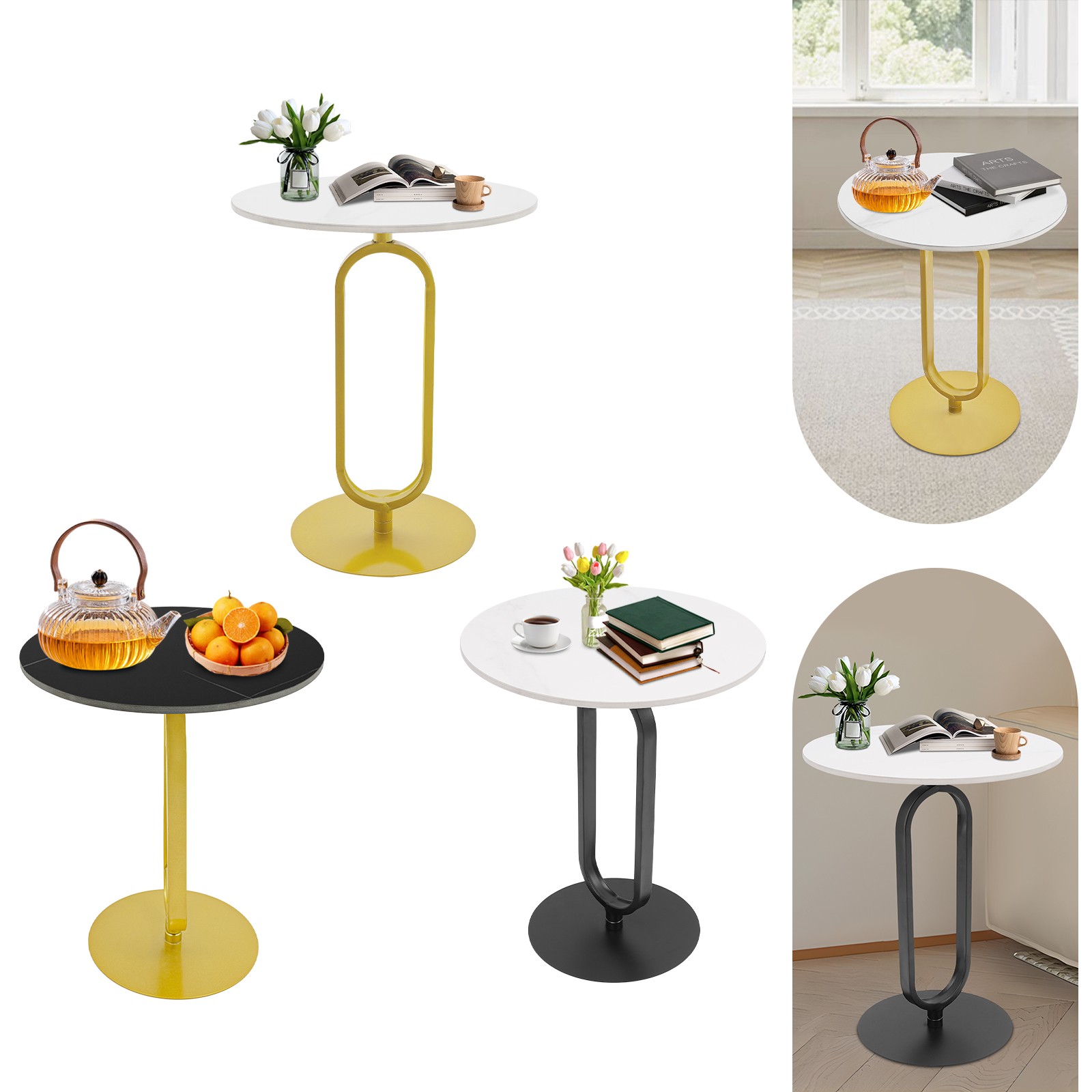 Side Table Round Side Table Modern Coffee Table For Living Room Balcony