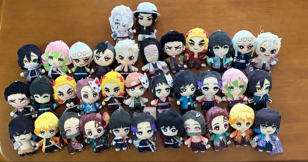 Demon Slayer Kimetsu No Yaiba Tomonui Plush Set of 35 Prize Items Used