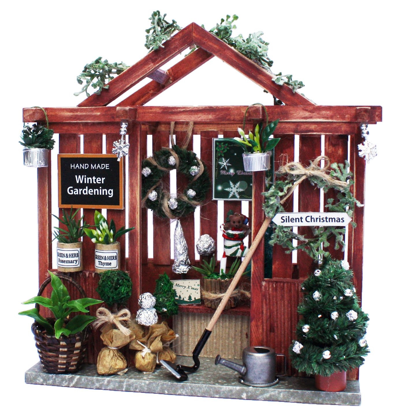 Billy Handmade Dollhouse Kit Christmas Kit Christmas Garden House 8430