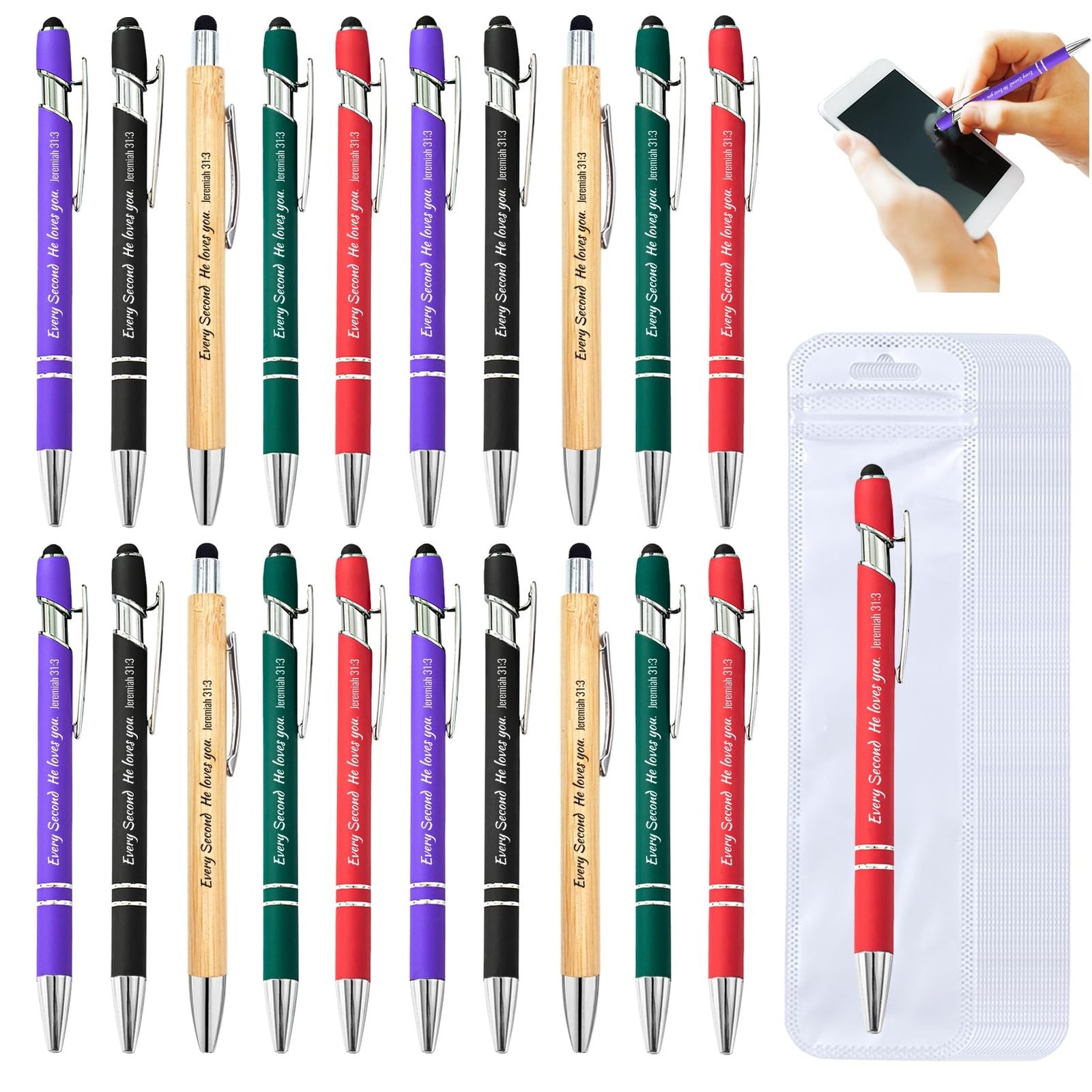 60 Pcs Christian Gifts Bible Verse Pens -30 Christian Pens with Inspirational...