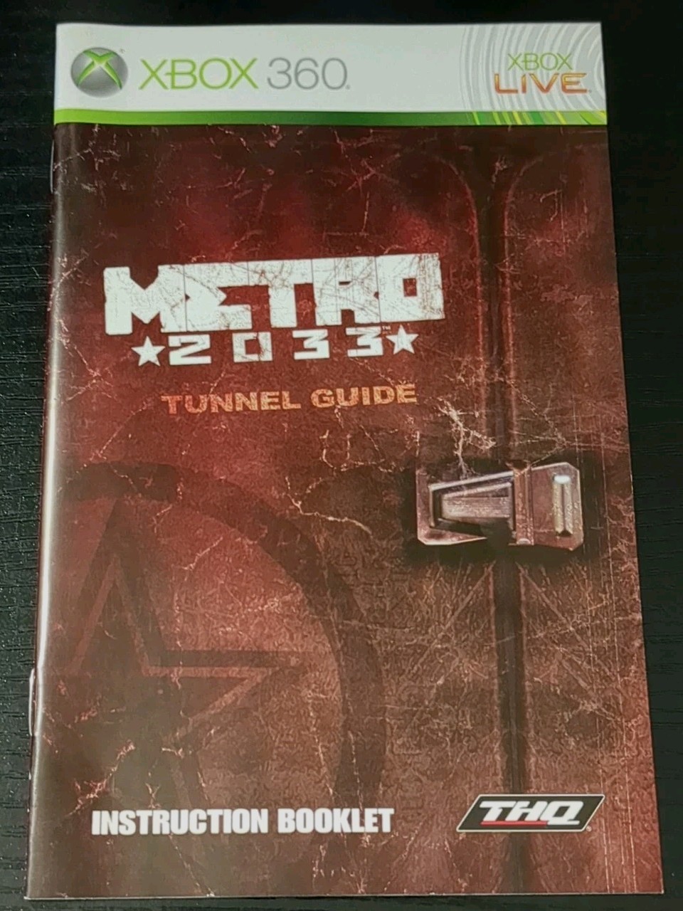 Metro 2033 Xbox 360 Original Booklet Manual ONLY Guide Instruction Authentic OEM