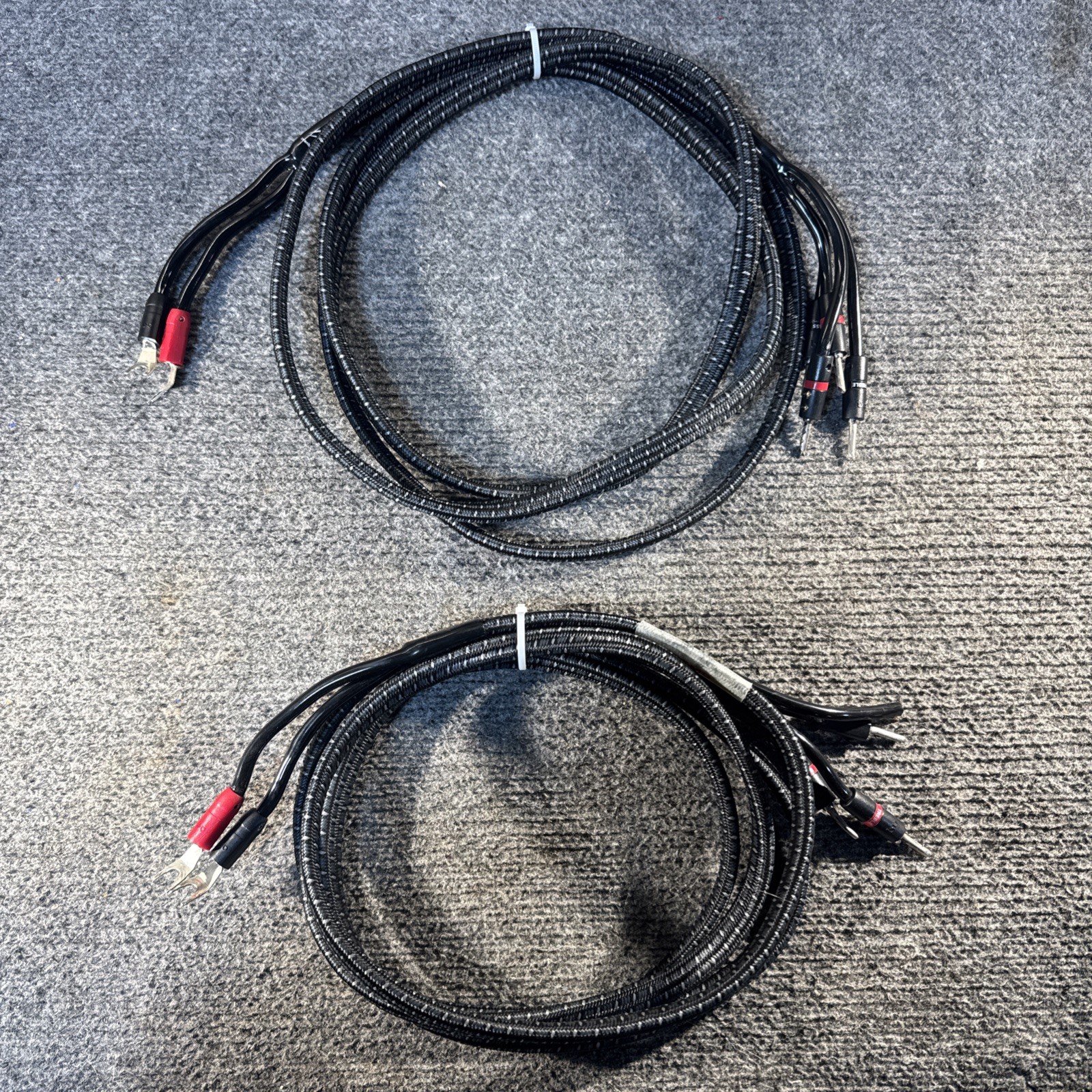 AudioQuest Rocket 44 BiWire Speaker Cables - 10 ft — One Missing Banana *READ*