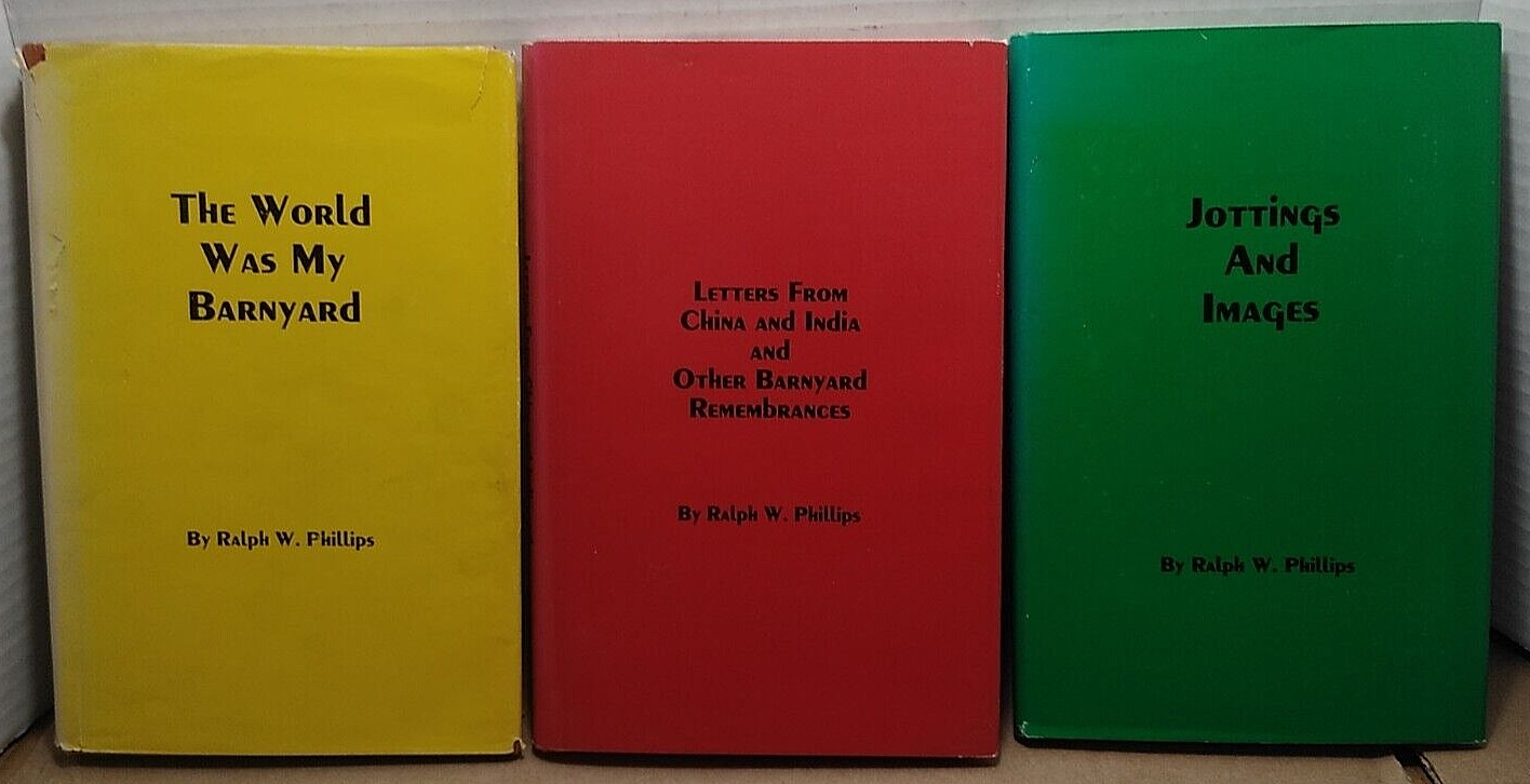 RALPH W. PHILLIPS - Lot of (3) SIGNED Hardcovers - Jottings & Images & More
