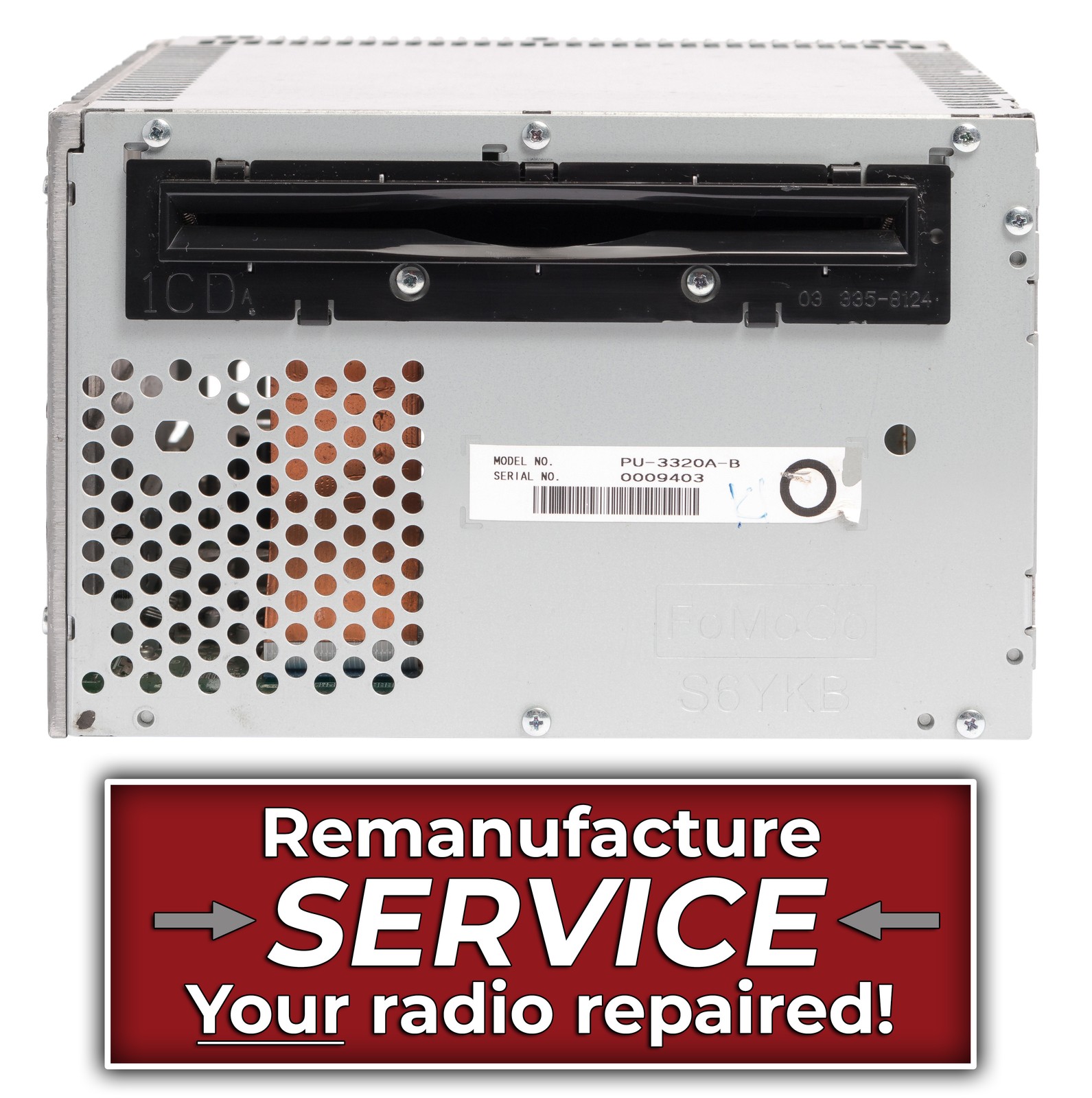 Remanufacture SERVICE for 2011-12 Ford Mustang AM FM CD Radio BR3T-19C107-AB