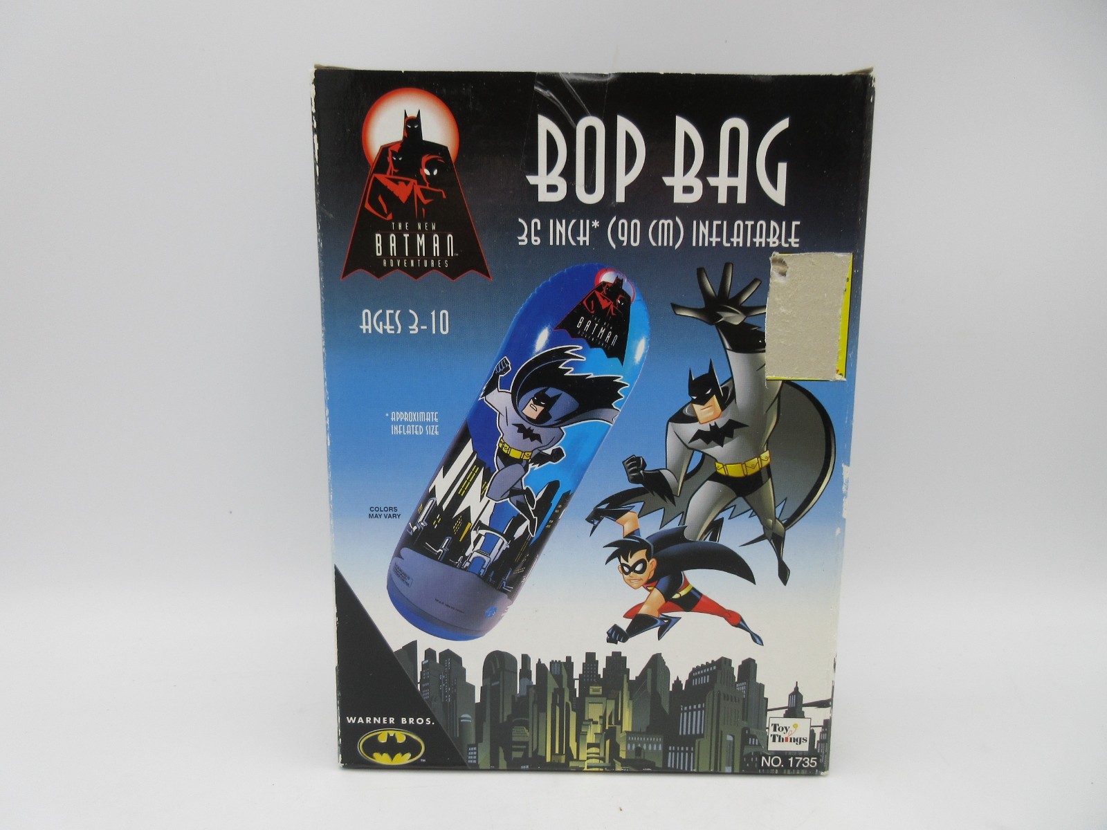 New Batman Adventures 36" Inflatable Bop Bag #1735 [Toy Things, 1998] NIB!