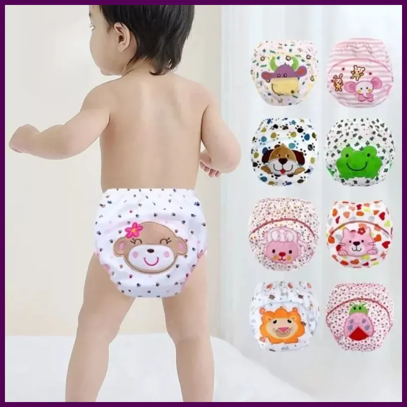 1PC random color 3Layers Baby Training Pants Learning Panties Infant Shorts Boy