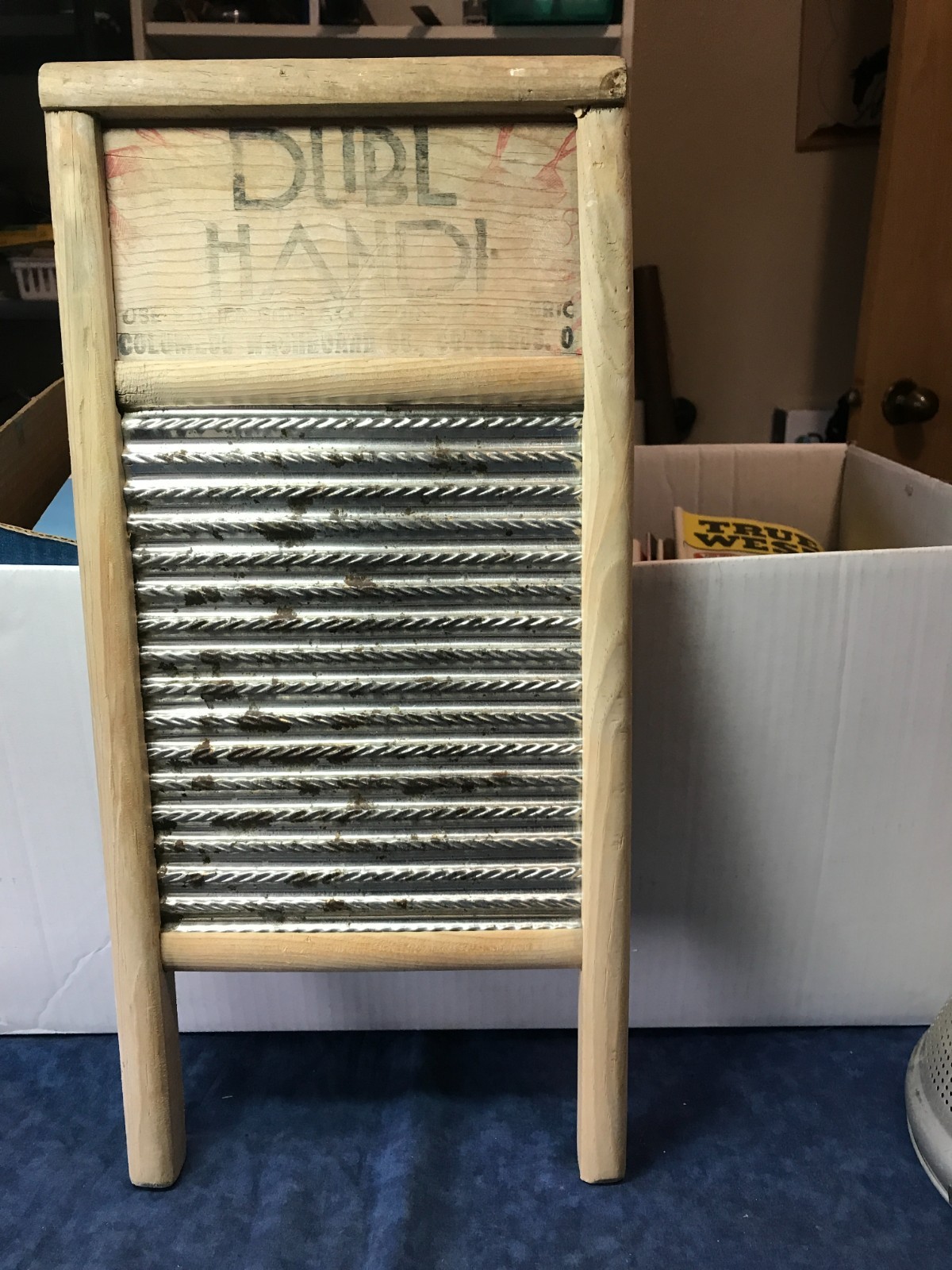 Vintage Dubl Handi Washboard Co Columbus Ohio Wash Board 18" X 9"