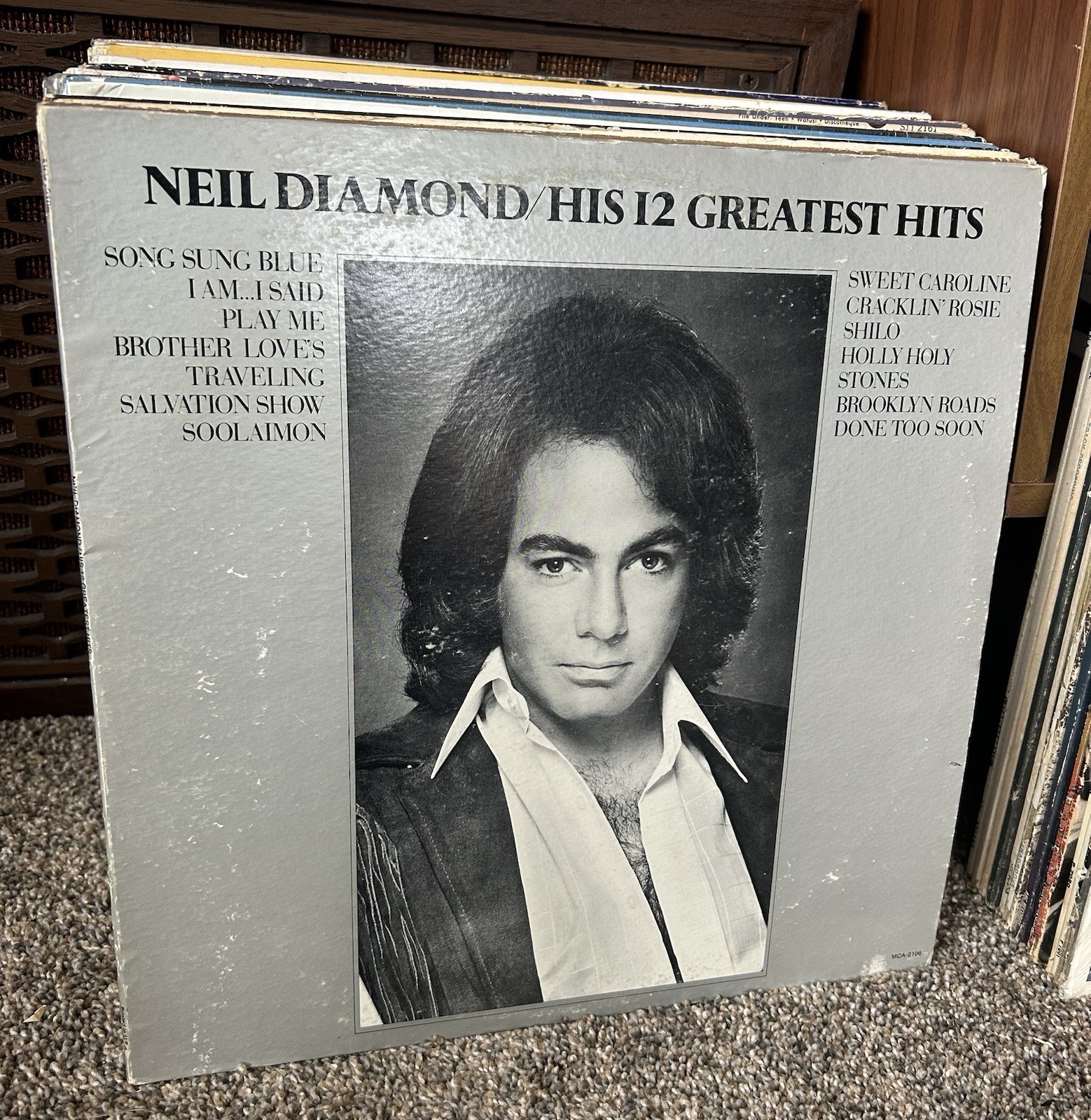 NEIL DIAMOND His 12 Greatest Hits Record Album MCA-2106 Vinyl LP Record VG+VG+