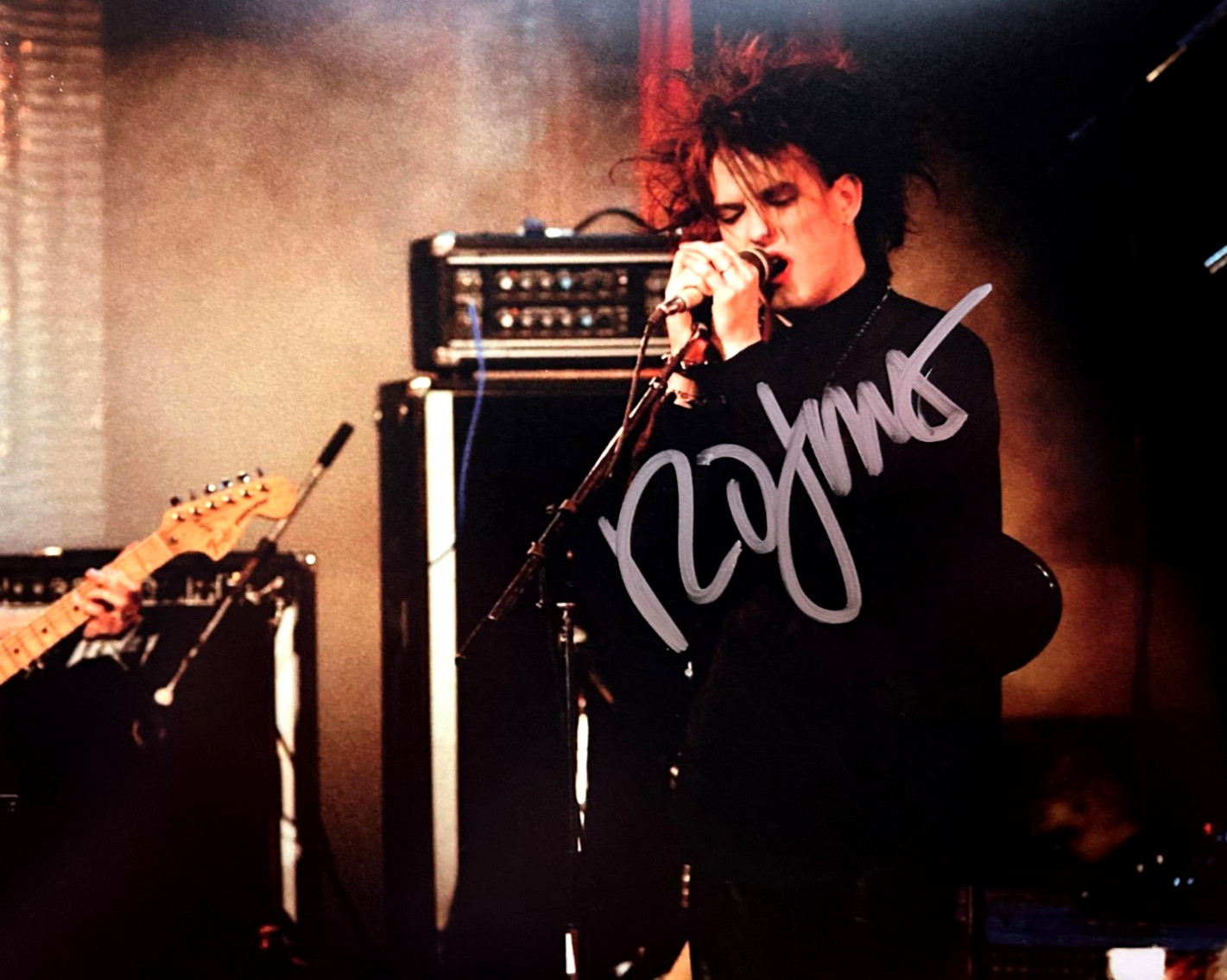 Robert Smith (THE CURE) Signed 8x10 inch Original Autograph  Authentic Signature