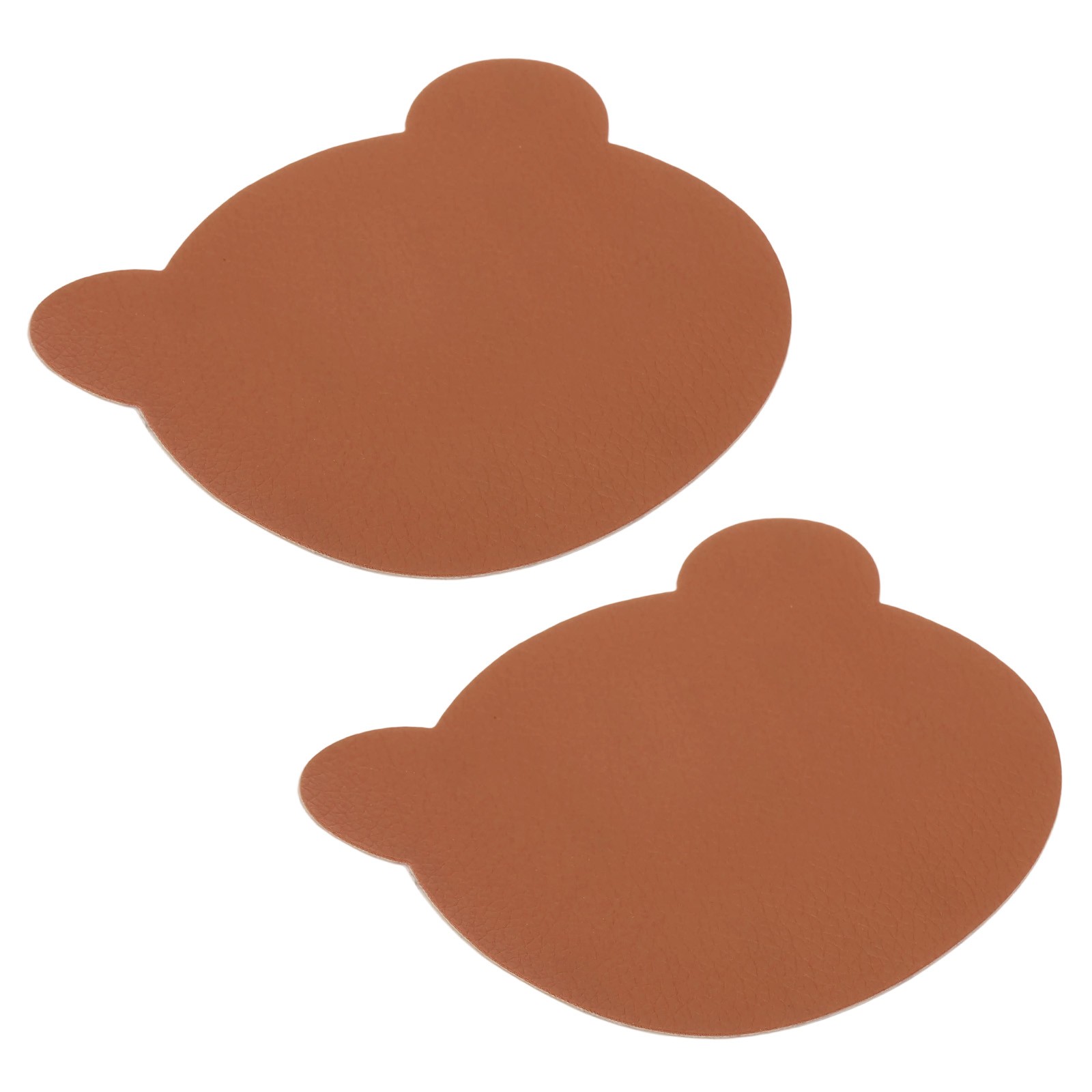 Leather Repair Patch, 2 Pcs Self Adhesive Vinyl Patch, 4 x 3.5" Light Brown