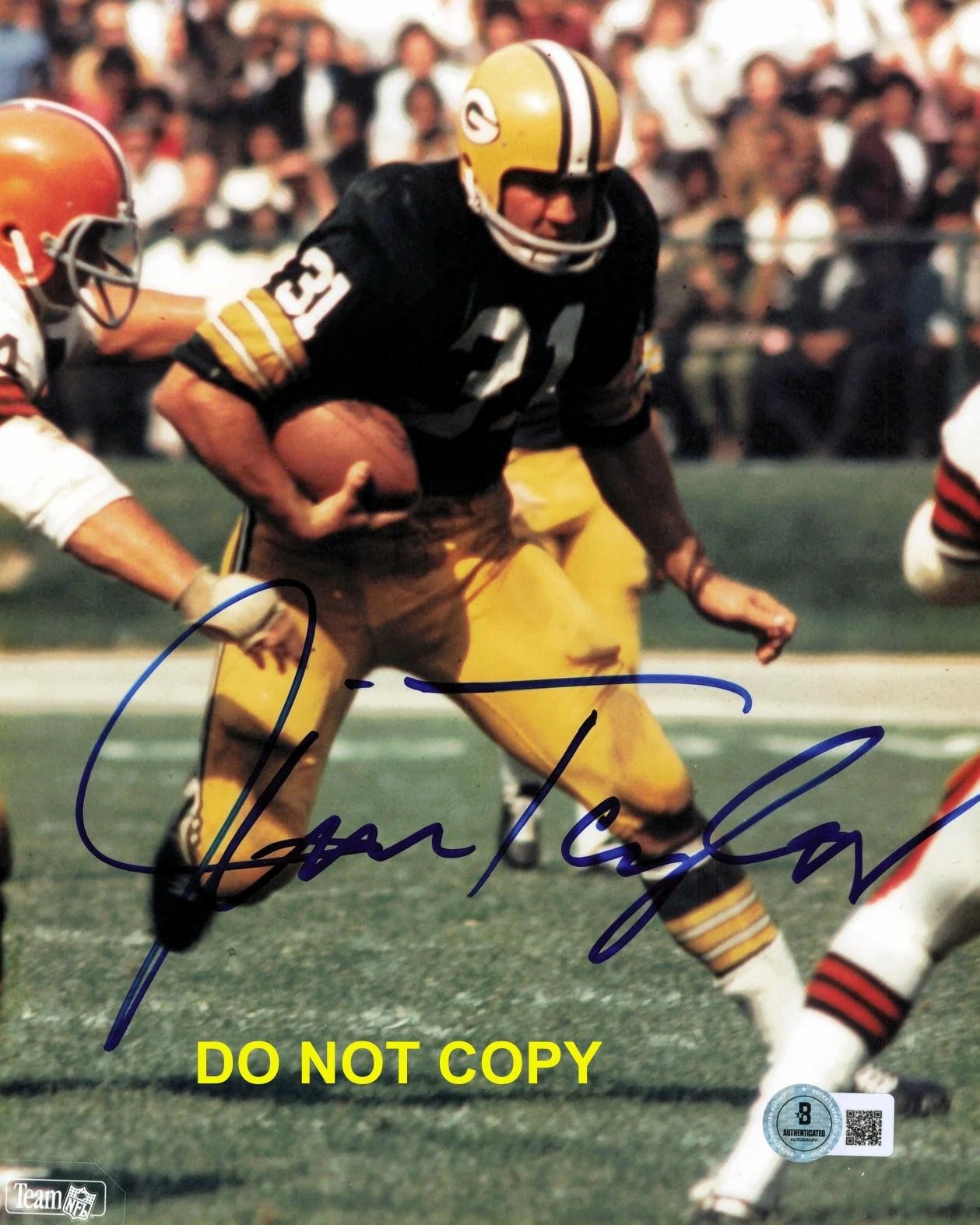 Jim Taylor GREEN BAY PACKERS Signed Autographed REPRINT 8x10 Photo RP 3