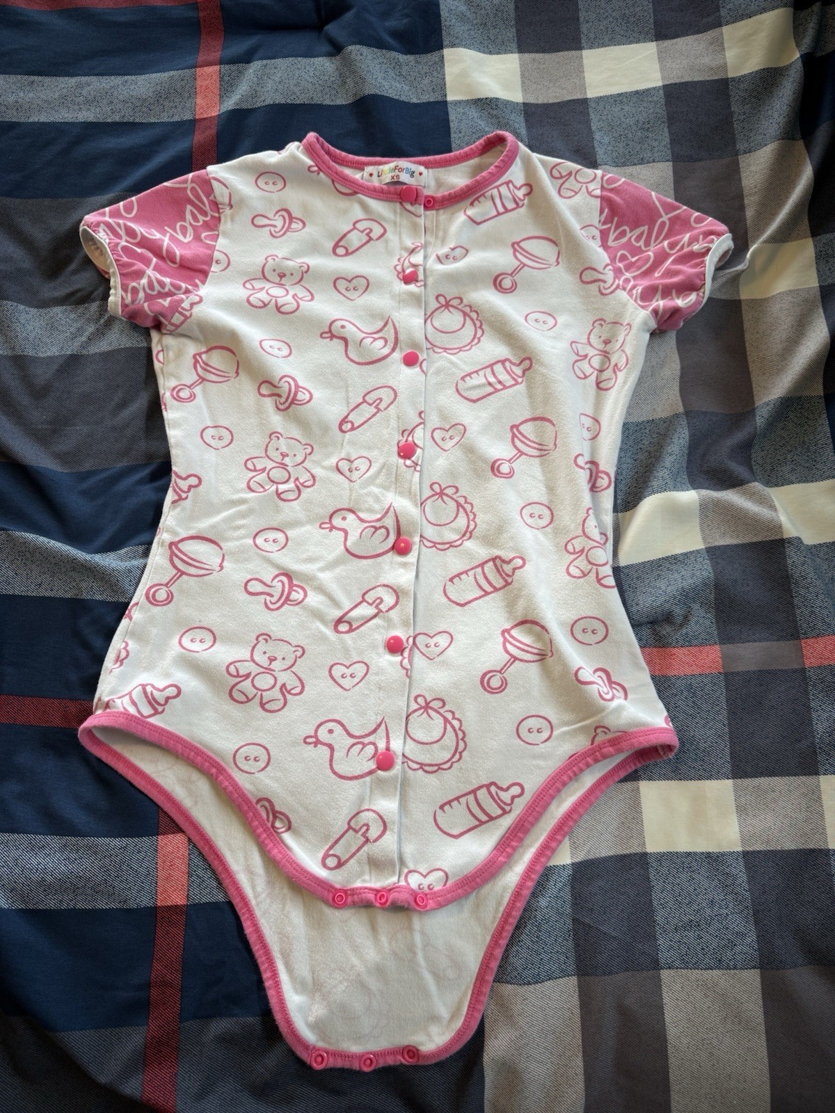 Adult Snap Up Body Suit Size XS ABDL