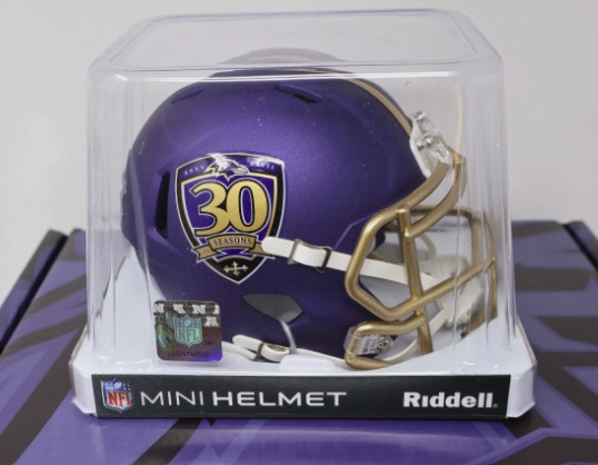 2025 Baltimore Ravens Mini Helmet PSL Owner 30 Season Anniversary New In Box