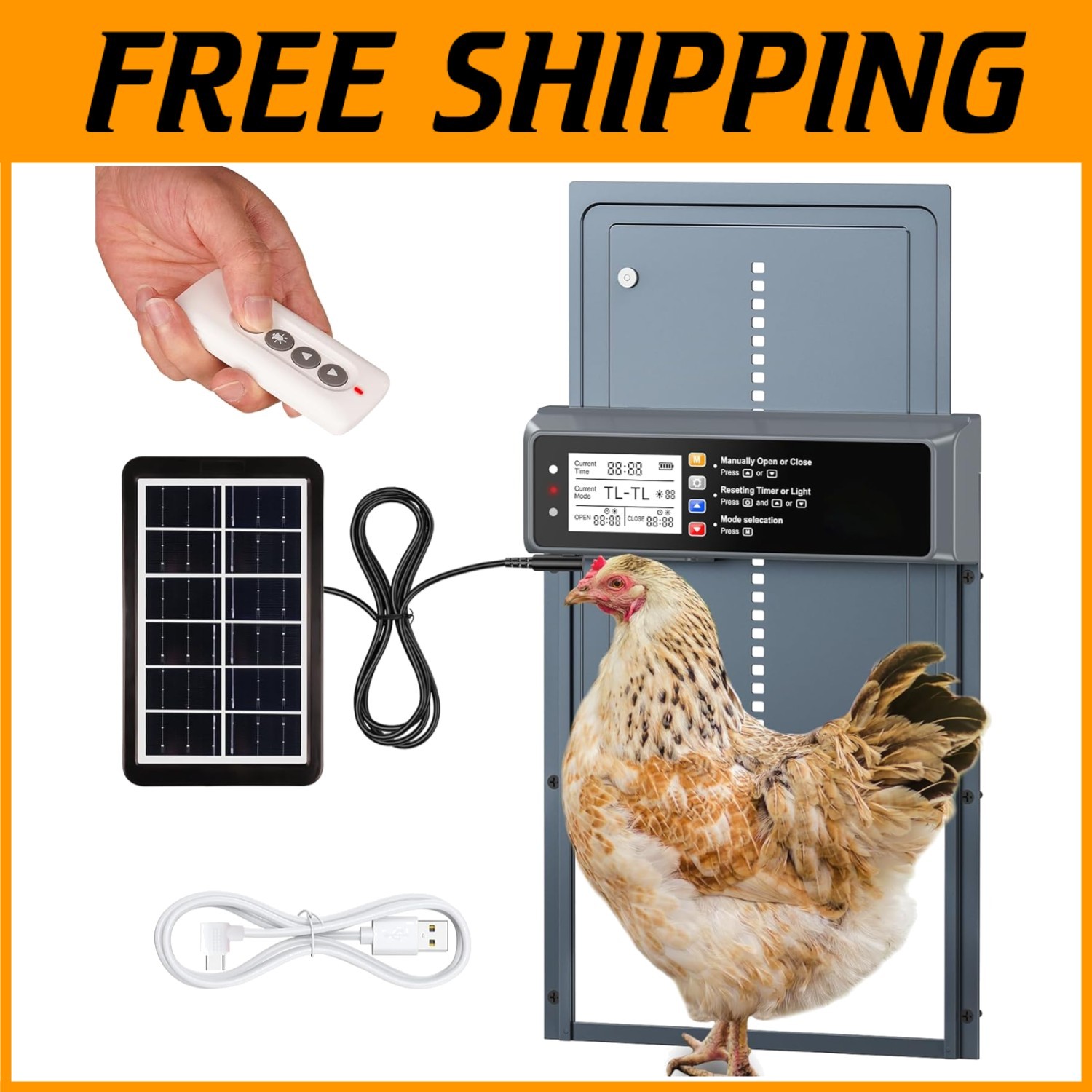 LCD Display Automatic Chicken Door