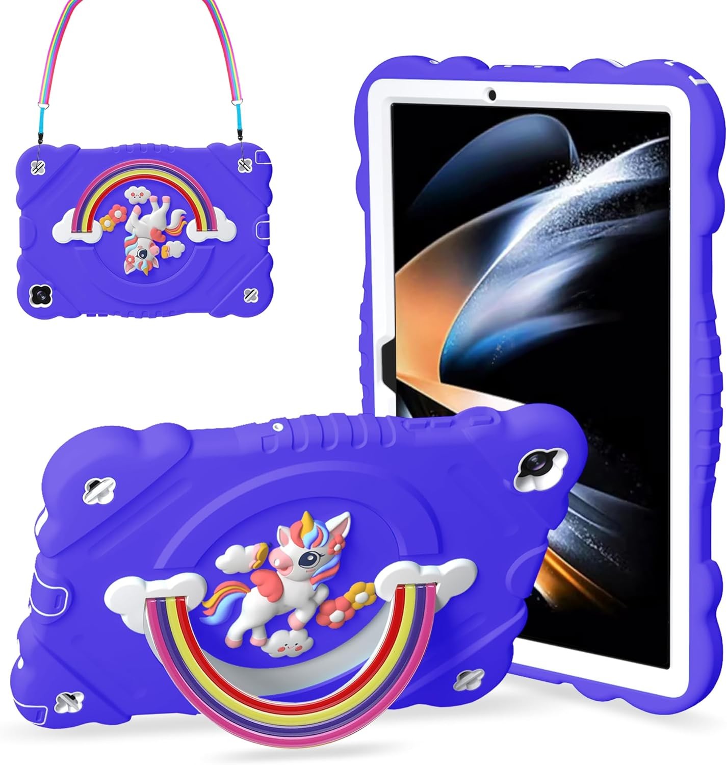 Case for Samsung Galaxy Tab A9+ 11" 2023, Heavy Duty Shockproof Case with Stand