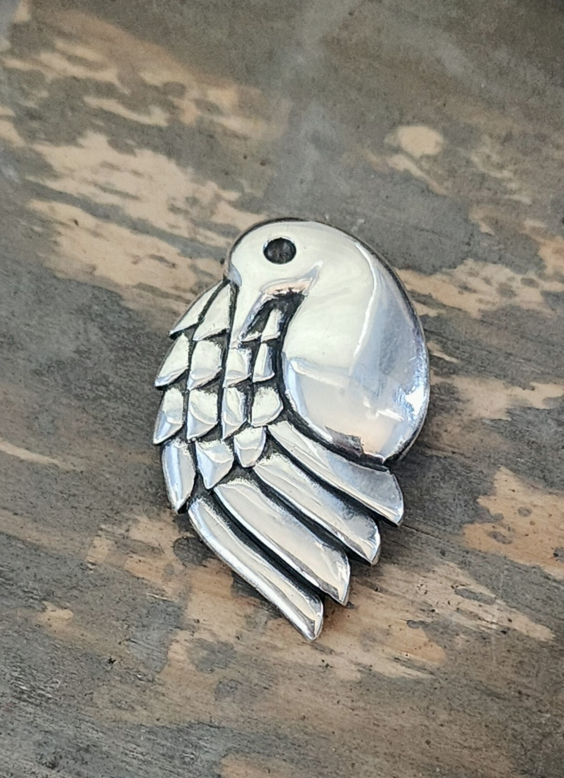 Retired James Avery Dual Function Partridge Bird Pin Pendant Stering Silver