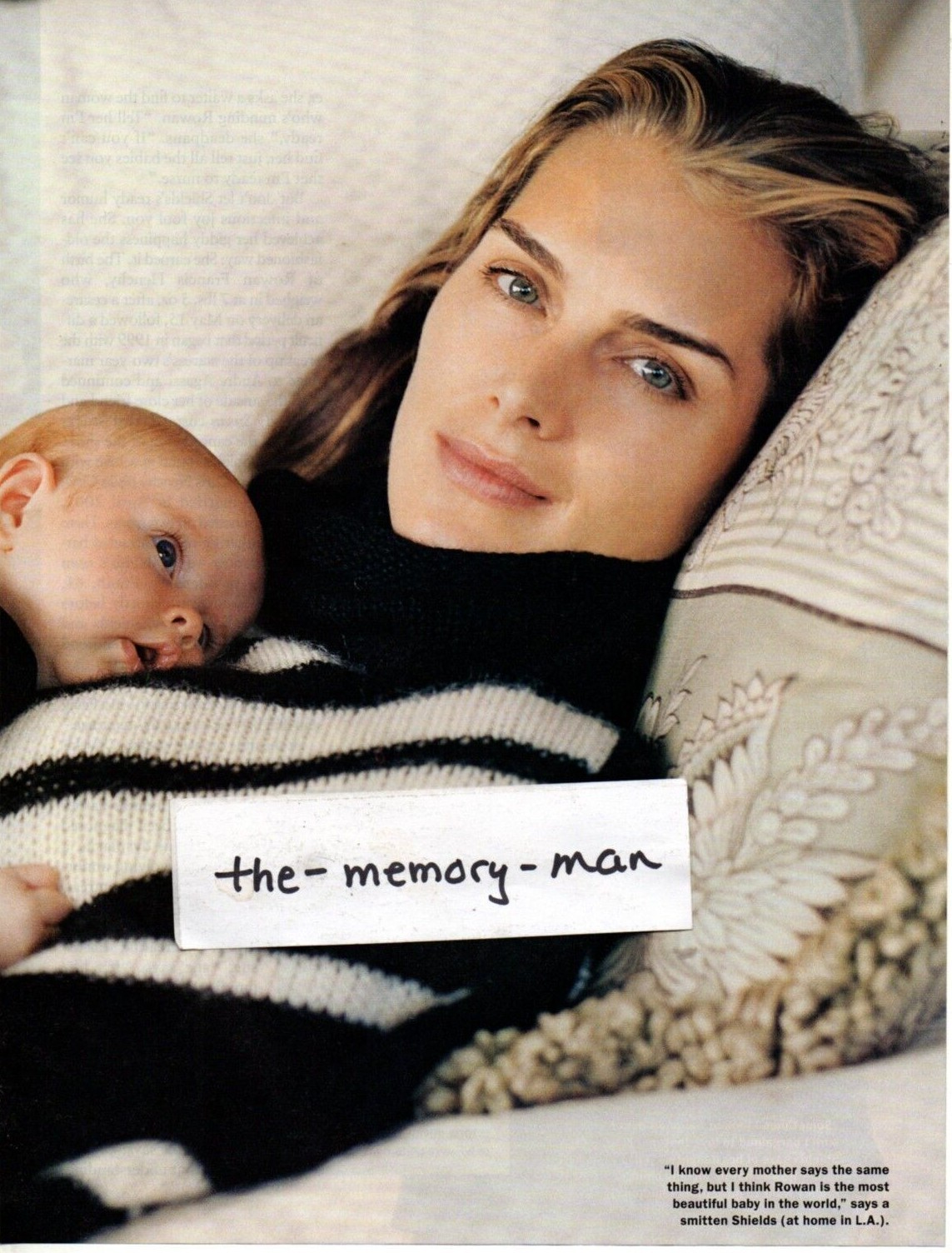 Brooke Shields 2003 Picture Article 8 Page Clipping Radio Shack ad eat eggs ad