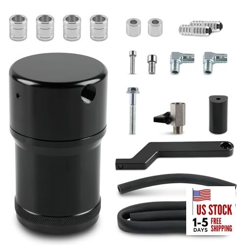  Oil Catch Can, Aluminum Oil Separator Tank Compatible with Dodge RAM Trucks 