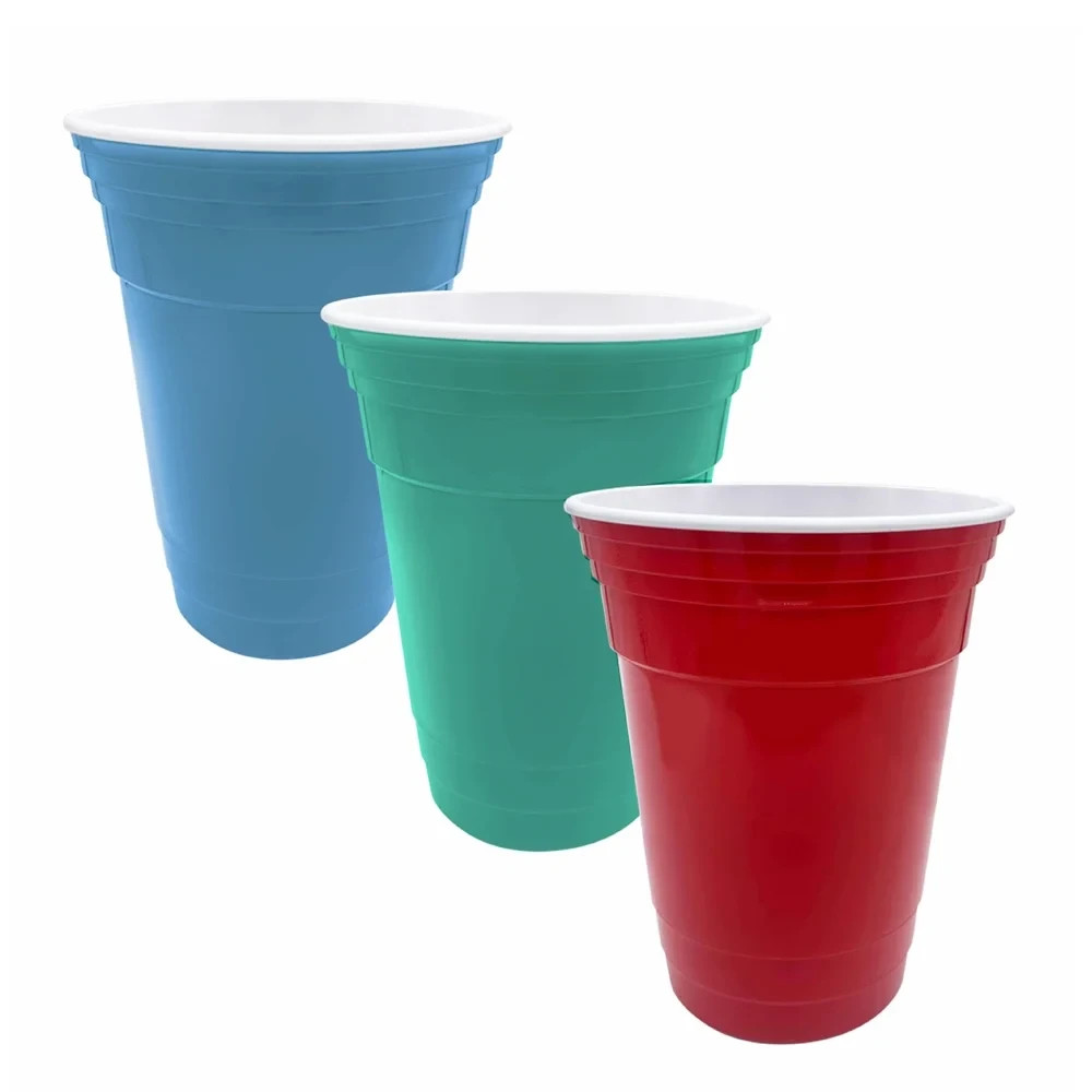 3 Heat-Resistant Plastic Cups Made from Barley