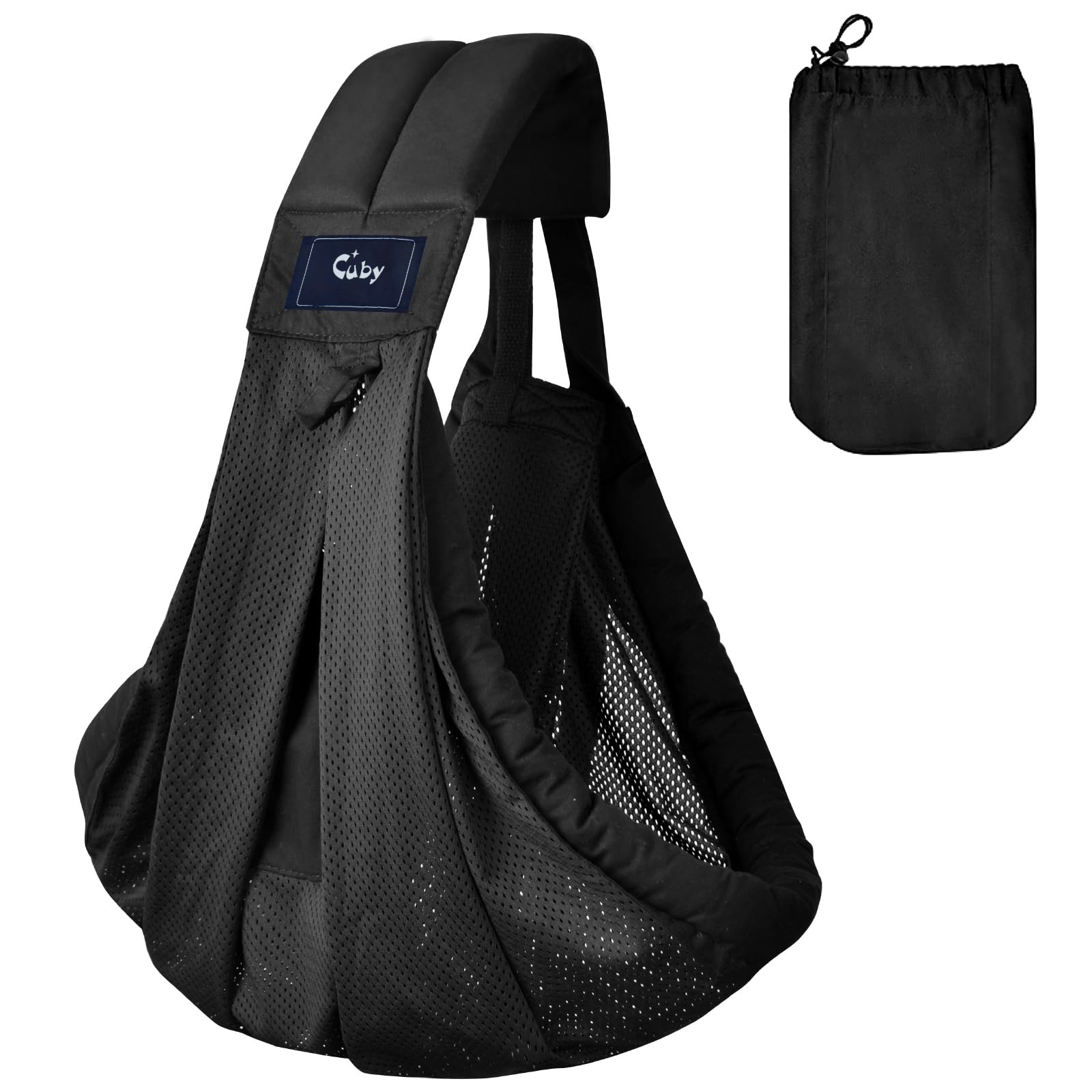 Mesh Baby Sling Carrier, Breathable Lightweight Baby Wraps Sling with Adjusta...