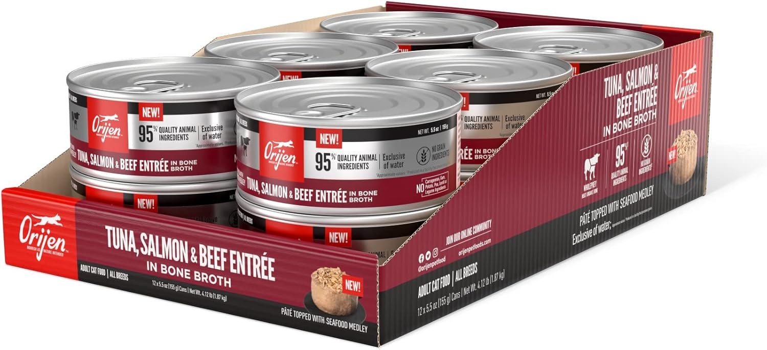 Pack of 12 Premium Pate Wet Pet Supplies 5.5oz Cans