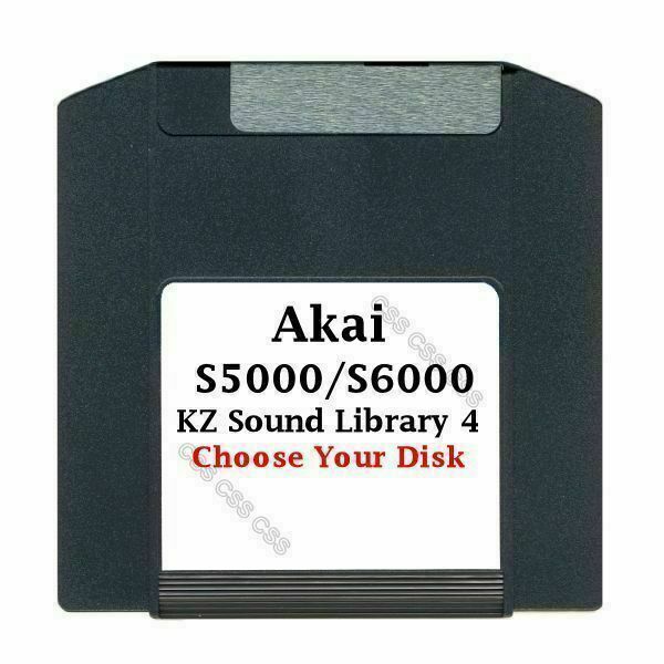Akai S5000 / S6000 100MB ZIP Disk KZ Sound Library 4 Choose Your Disk