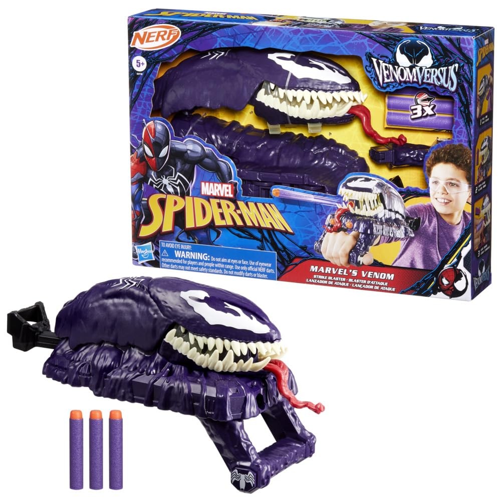Marvel Spider-Man VenomVersus Marvel’s Venom Strike Blaster, Nerf Spider-Man Rol