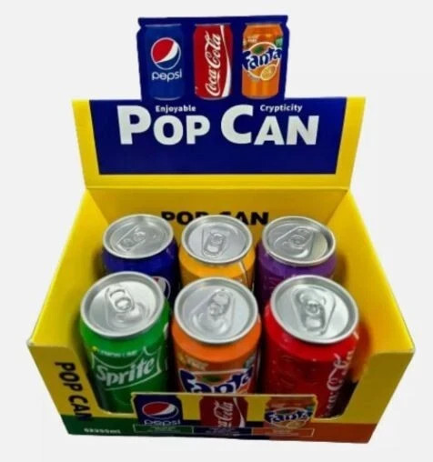 Pop Can - Safe Secret - Hidden Compartment - Stash Can (6 PC) LOT with Display