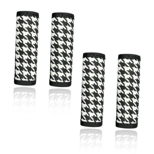 Car Inside Door Handle Protector, Soft Car Inner Front Rear Door Pull Grid-4PCS