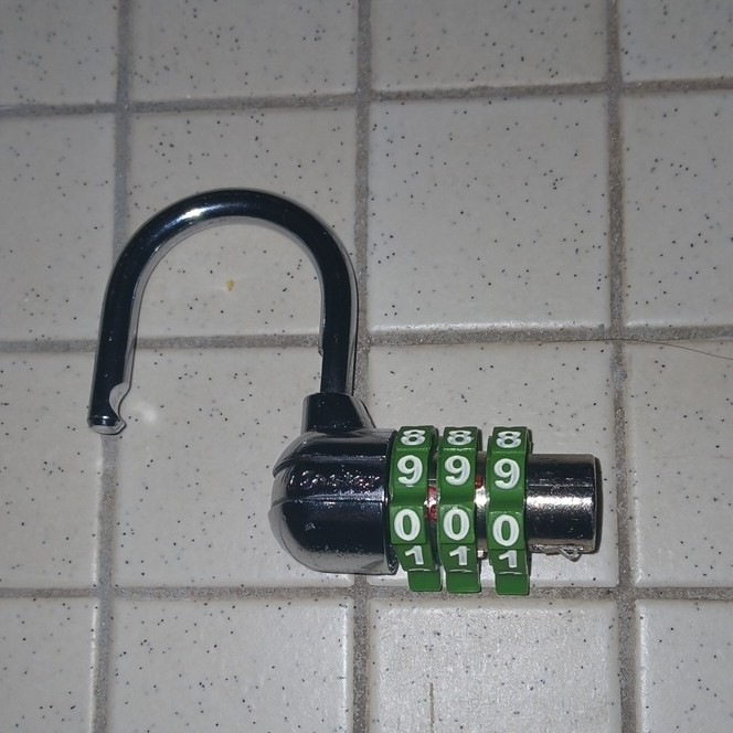 3 digit lock