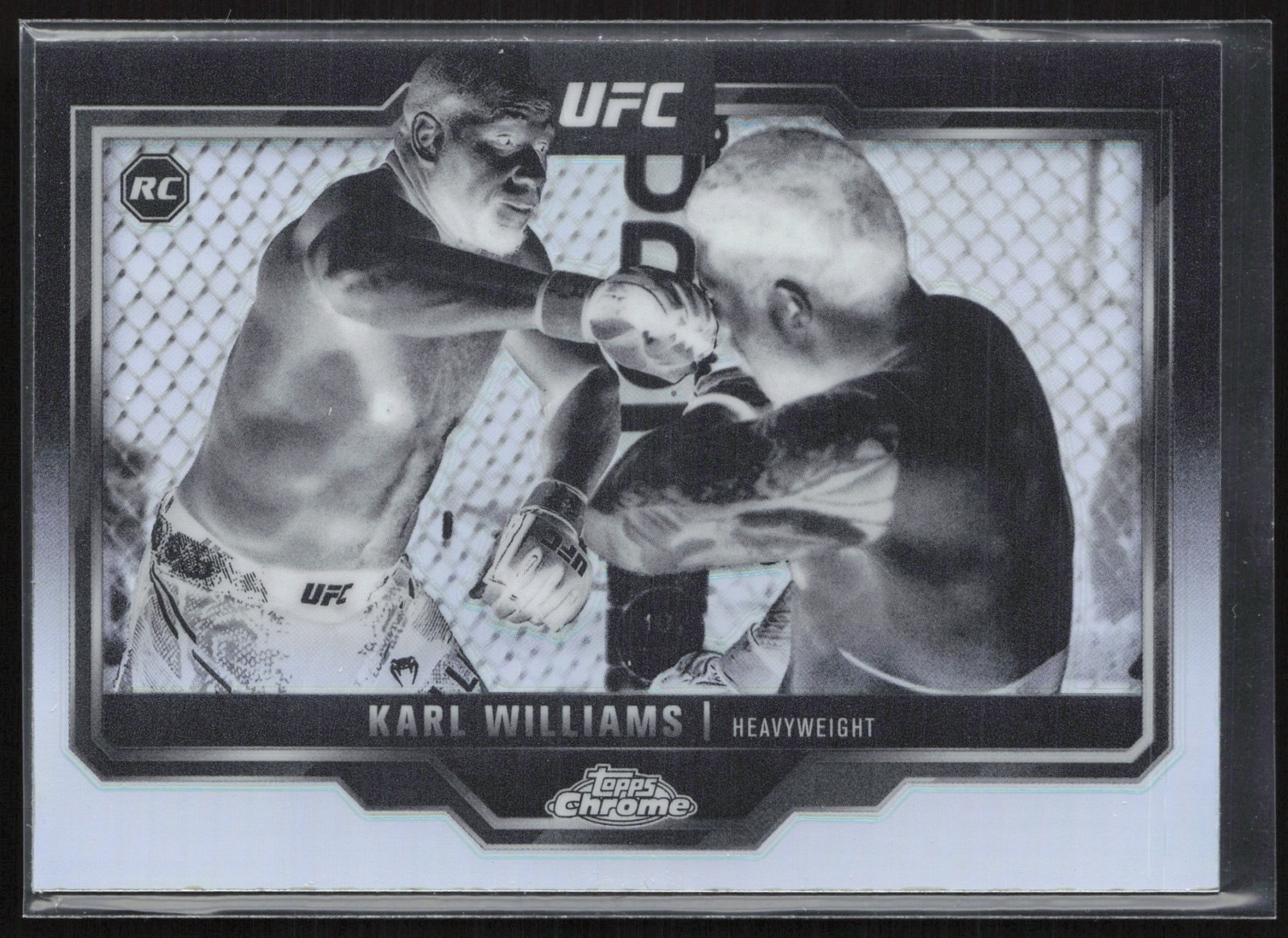 2025 Topps UFC Chrome Karl Williams Negative Refractor #30 RC