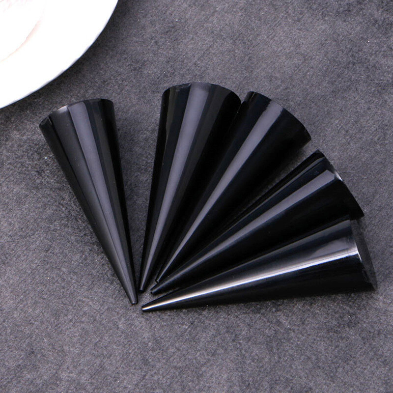 5pcs Acrylic Cone Shape Display Stand for Ring Jewellery Holders Home Shop Clear