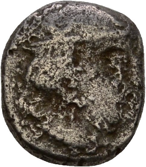 India Western Satrap Drachma Silver 13mm / 2g Genuine Coin #KPC288