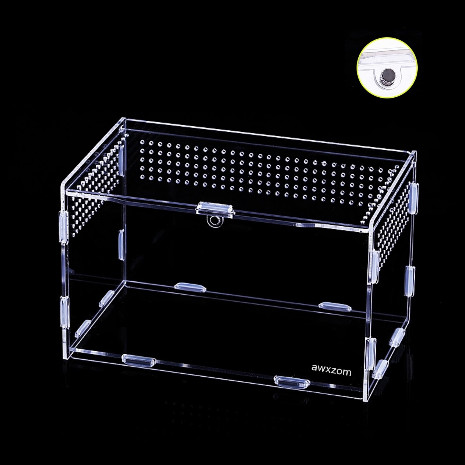 Magnetic Acrylic Case, micro habitat small Tarantula Enclosure enclosure for ...