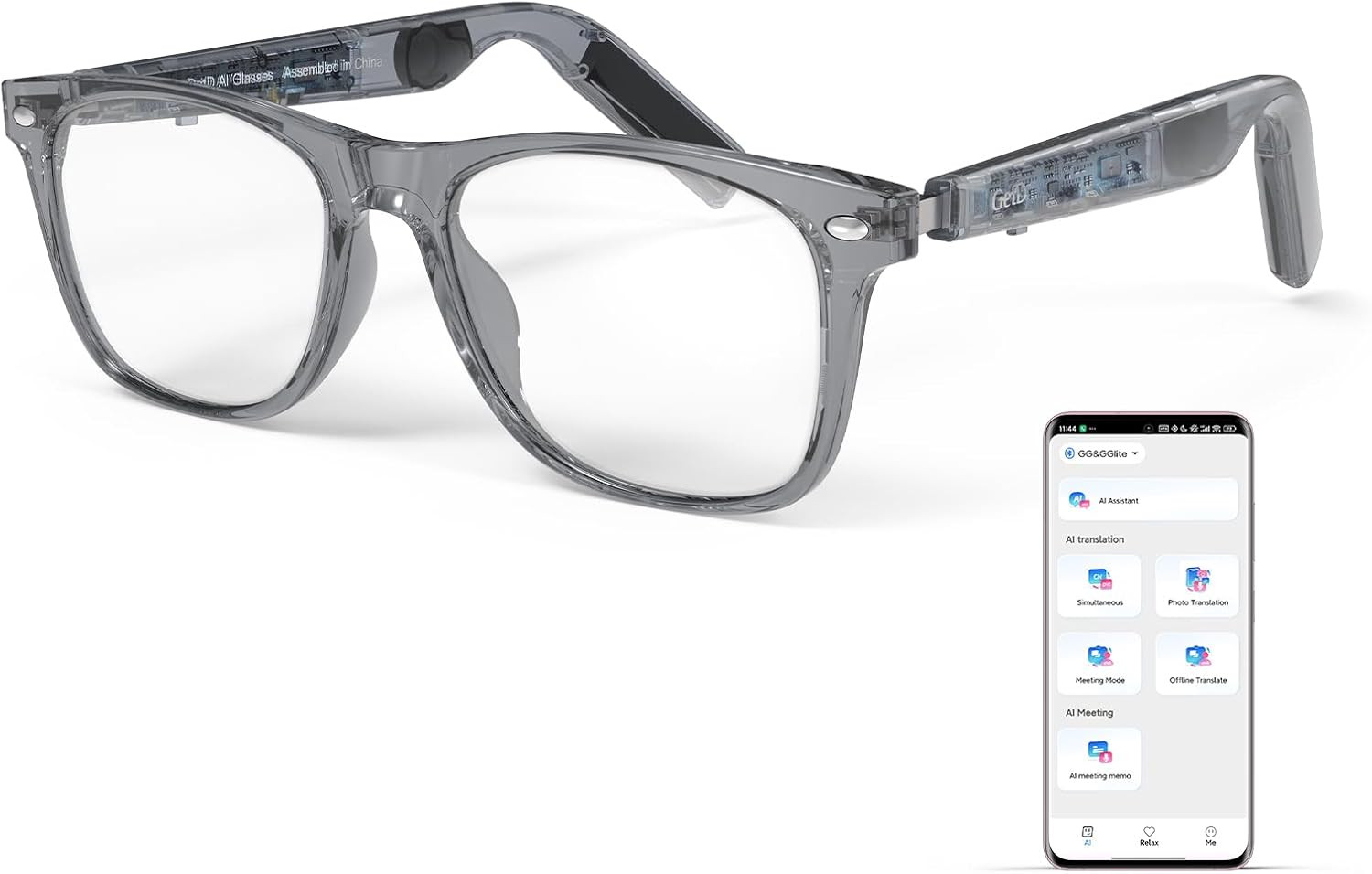 AI Glasses for Men & Women, Smart Glass Powered by Chatgpt, AI Real-Time Transla