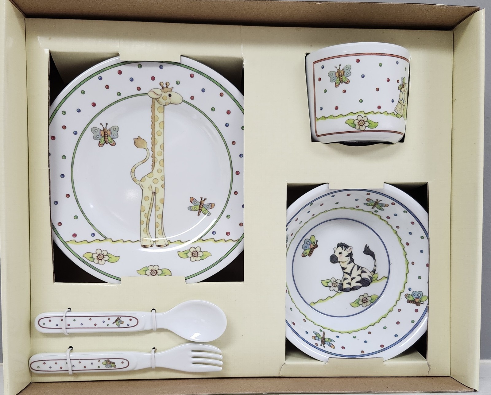 LENOX American by Design JUNGLE JAMBOREE 5-pc Children's Melamine Set New In Box