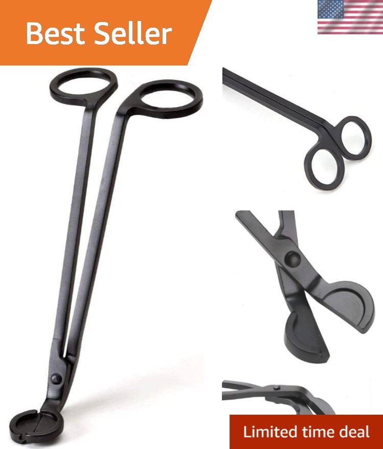 Candle Wick Trimmer ，Wick Clipper Cutter Scissor Matte Black