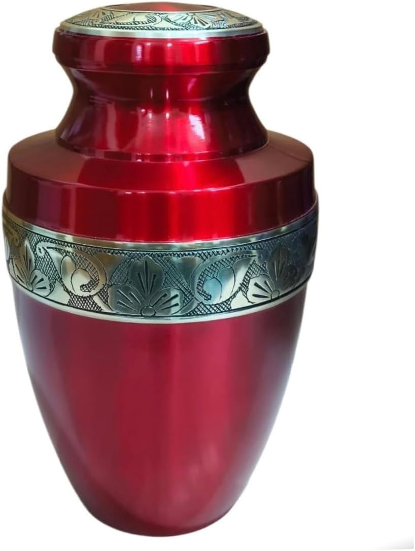 At Peace Memorials Tranquility Red Adult Urn for Ashes